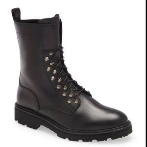 La Canadienne Bronx boots black studded combat boots 35